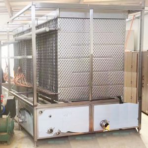 Falling film plate water cooler and chiller